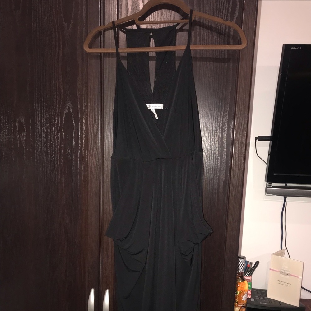 BCBG Black pocket dress